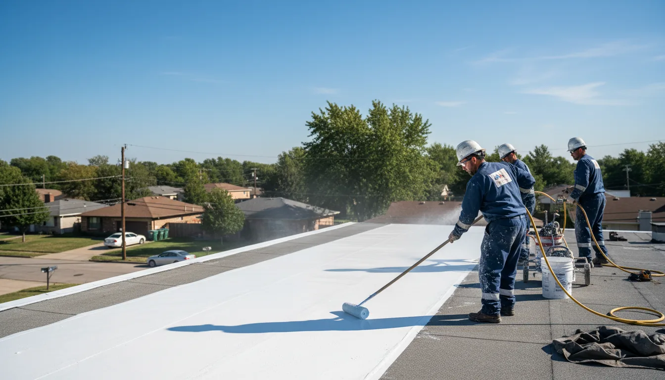 Commercial roof coating in Rheems, PA near me